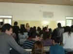 encuentro con los estudiantes de la Escuela Kennedy de Cinco Saltos